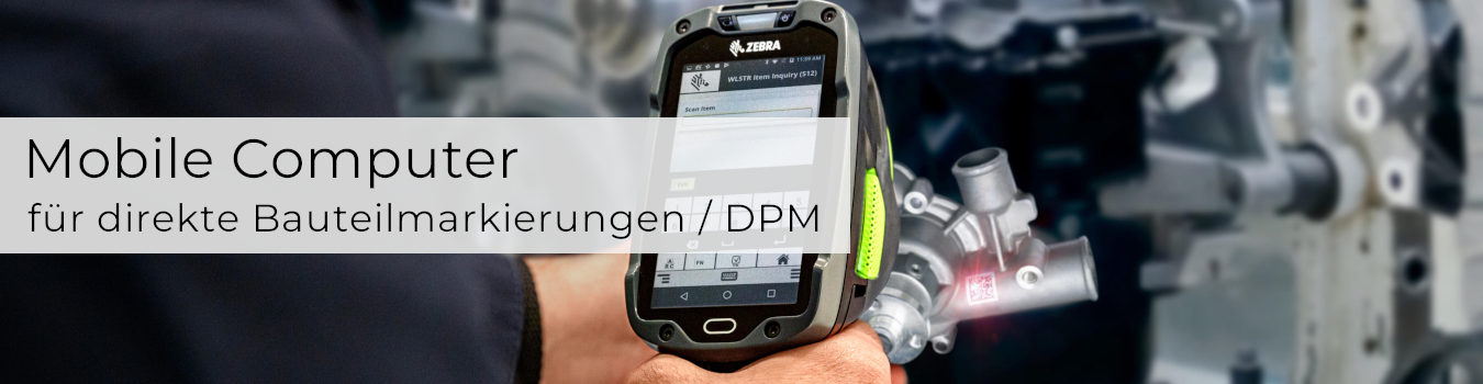 Mobile Computer mit DPM-Scanner für direkte Bauteilmarkierungen - DPM-Scanner für direkte Bauteilmarkierungen | IDENT-IT