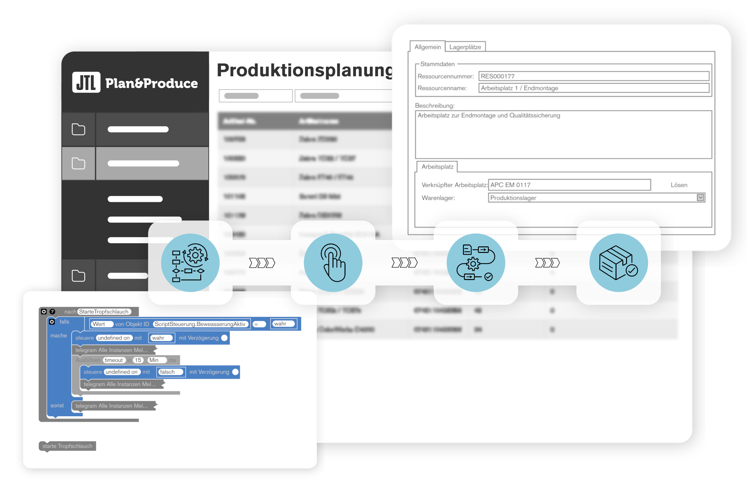 JTL-Plan & Produce - JTL-Workbench - Ressourcen- und Arbeitsgänge