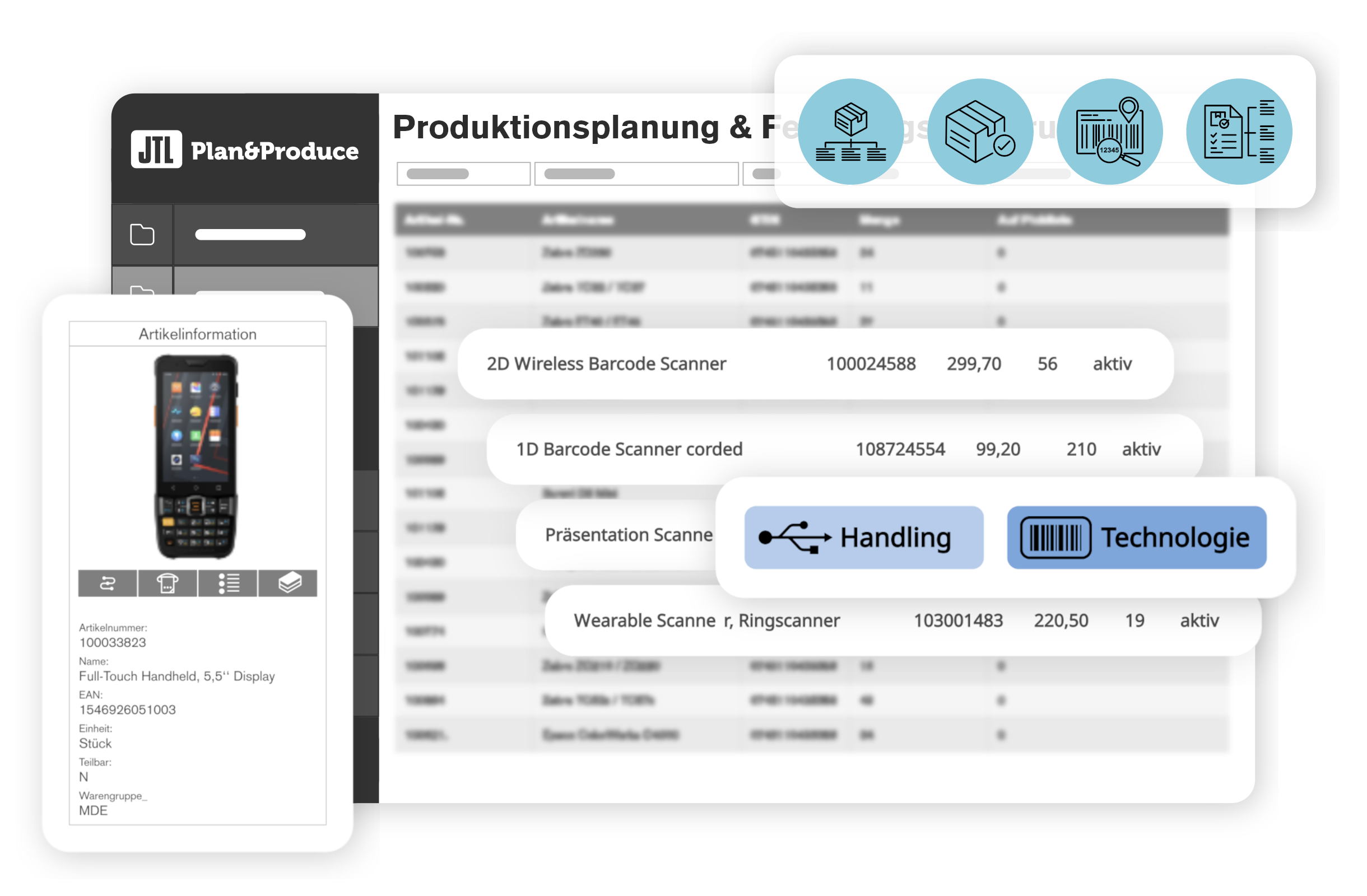 JTL-Plan Produce und JTL-Workbench - Artikel- und Stücklisten