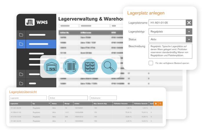 JTL-WMS – Bestand- und Lagerstruktur JTL-WMS - Bestand- und Lagerstruktur