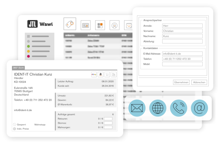 JTL-Wawi - Kunden- und Kontaktverwaltung